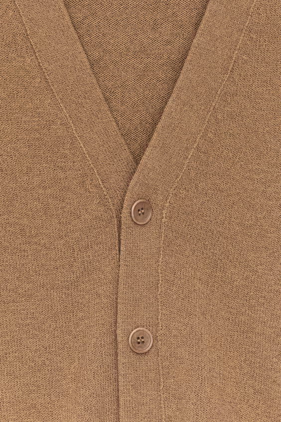 Кардиган из шерсти и хлопка