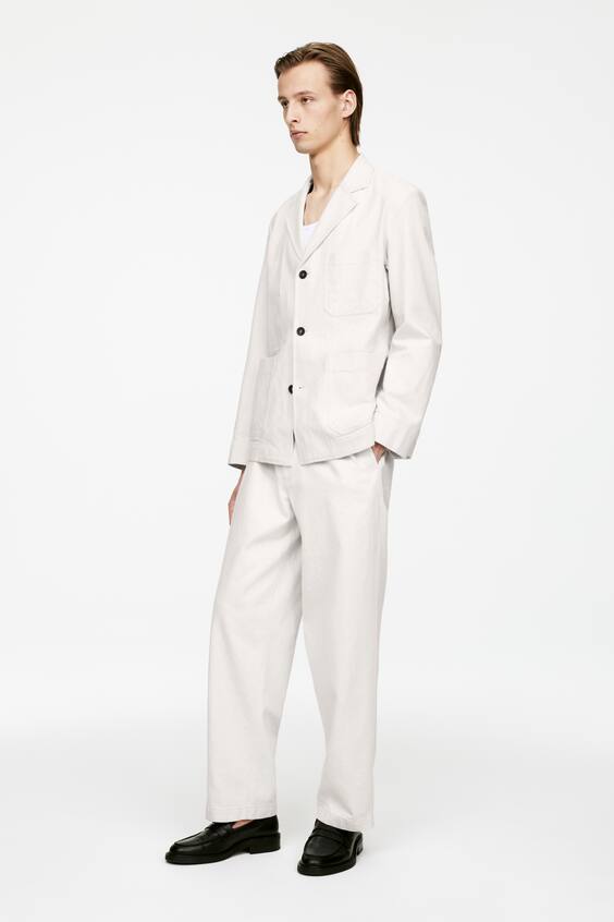 Пиджак из хлопкового льна