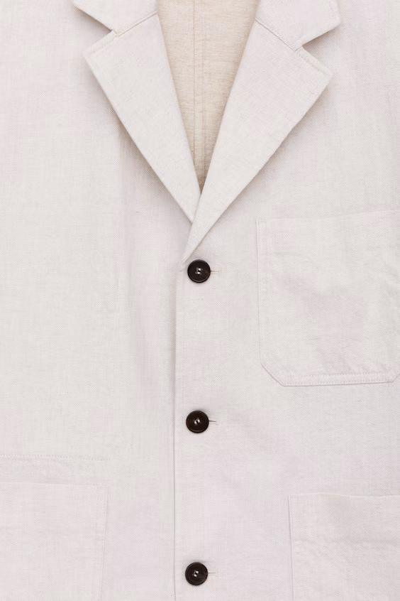 Пиджак из хлопкового льна