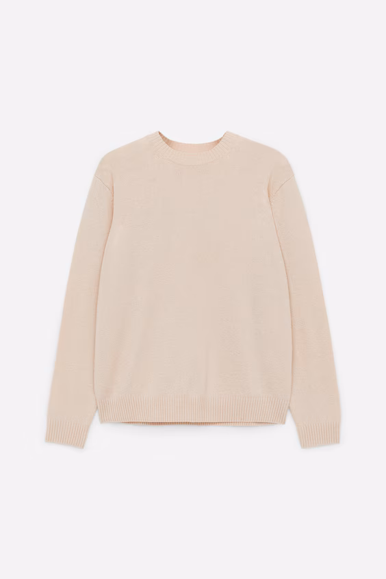 Свитер из шерсти и хлопка