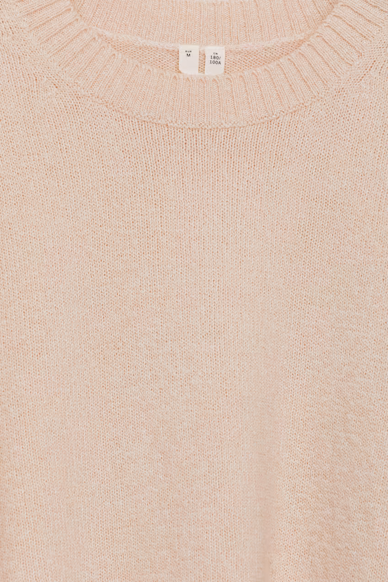 Свитер из шерсти и хлопка