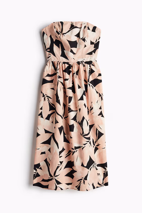 Платье бандо из хлопка