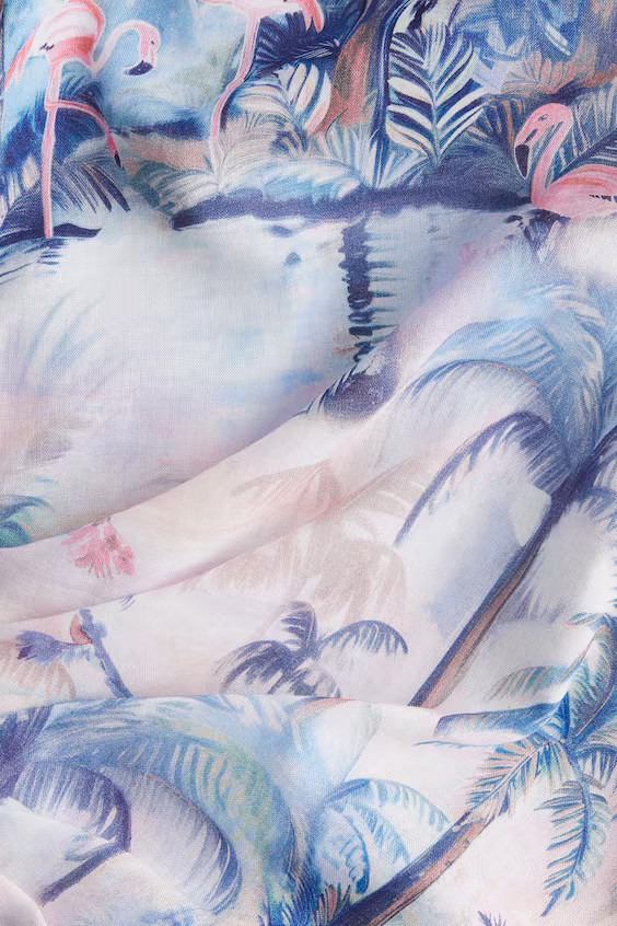 Рубашка с коротким рукавом в принт