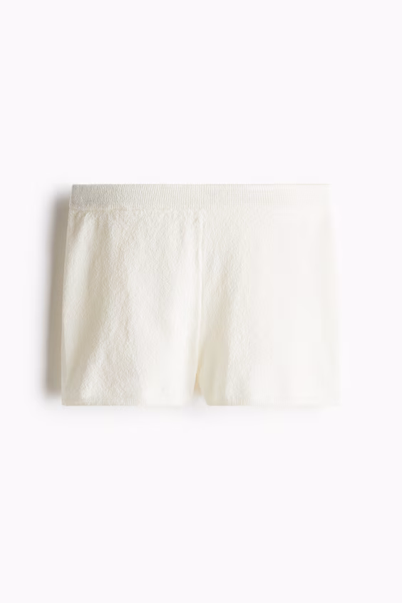 Шорты из мягкой вязаной ворсистой пряжи