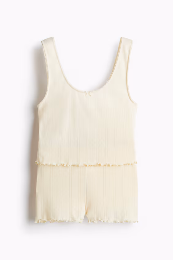 Пижама из хлопкового понтеле