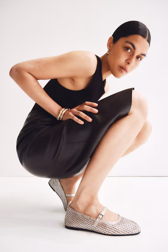 Туфли mary jane sabrinas из плетеного соломенного плетения