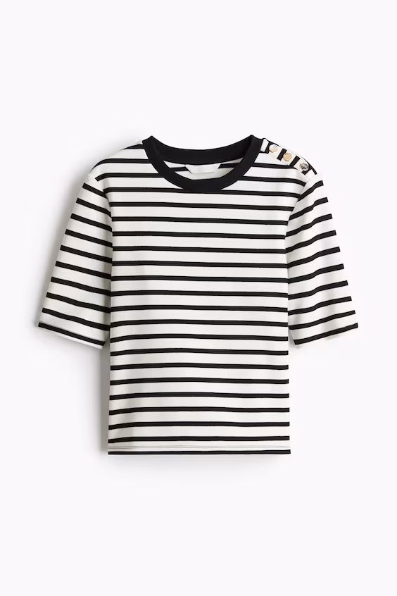 Облегающая майка с принтом полосы