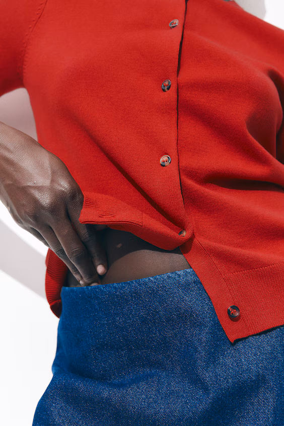 Кардиган с короткими рукавами