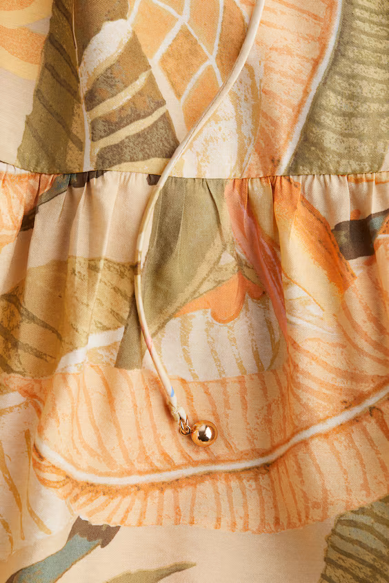 Платье макси с завязками на плечах