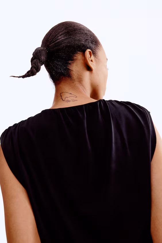 Короткий драпированный топ