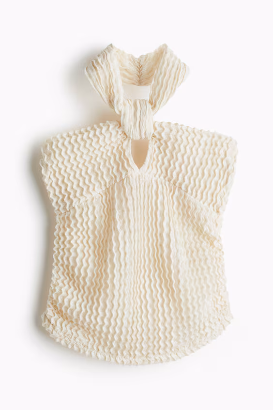 Топ с вырезом галифе и текстурой