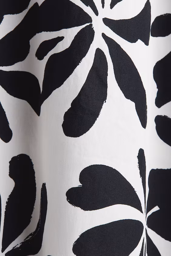 Платье с открытыми плечами из поплина