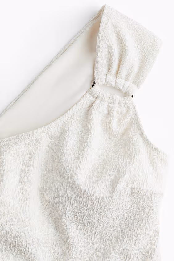 Купальник с формованными чашками на одно плечо