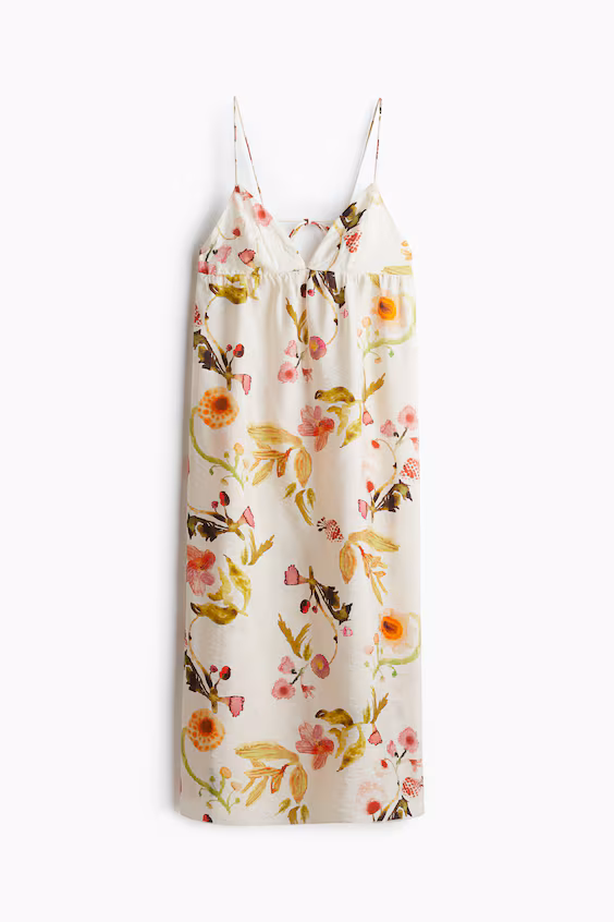 Длинное платье с завязками