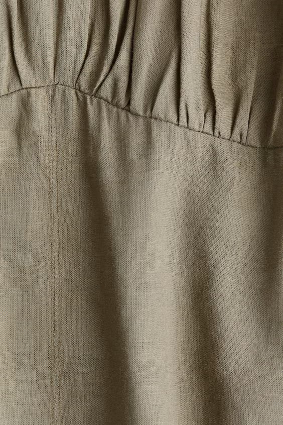 Платье-сарафан из смесового льна