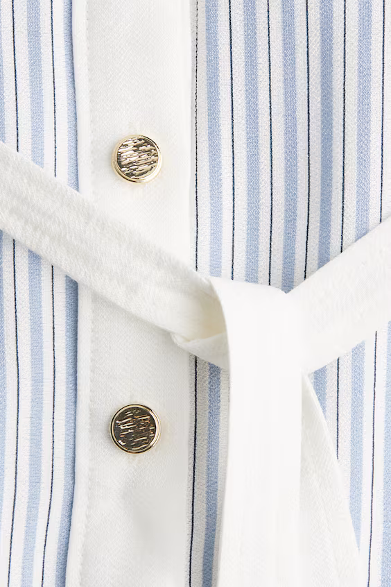 Рубашечное платье с завязкой