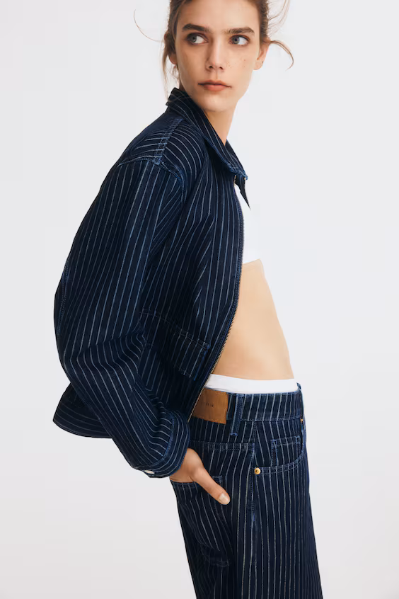 Джинсовые шорты до колена