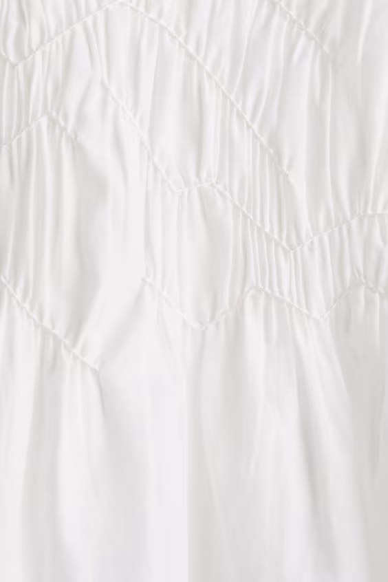 Платье с оборками из хлопка