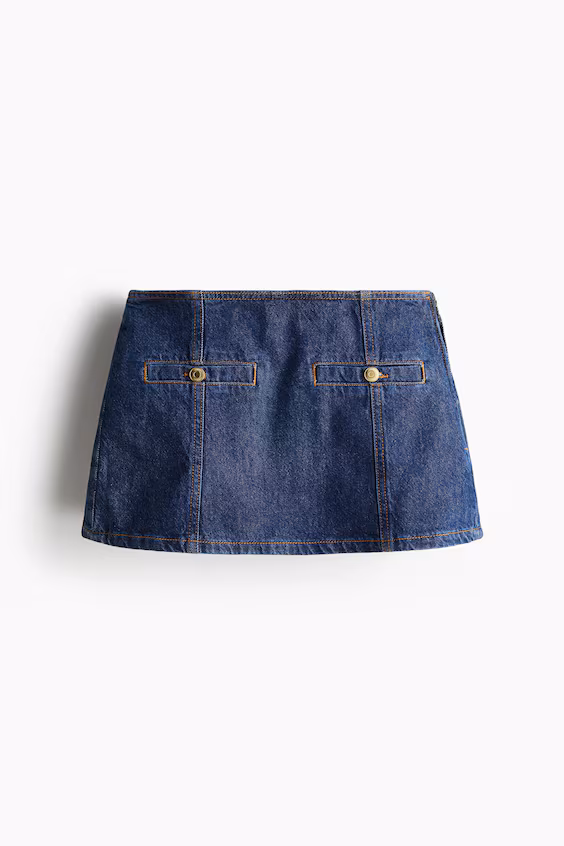 Джинсовые шорты-юбка