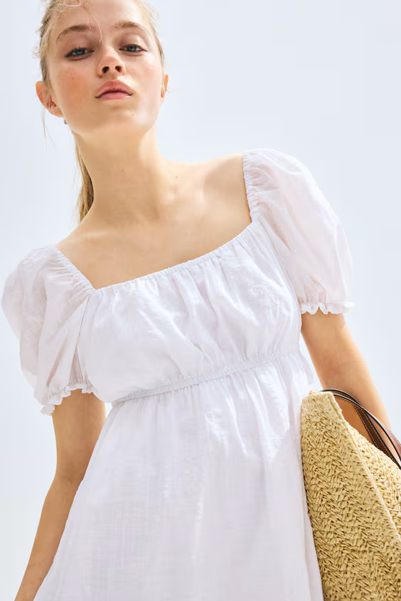 Платье с оборками