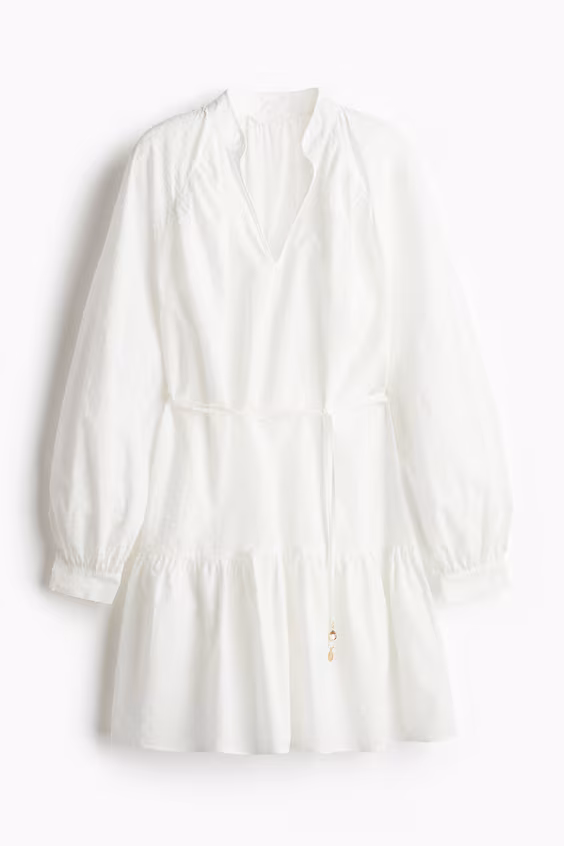 Платье с подетальной сеткой