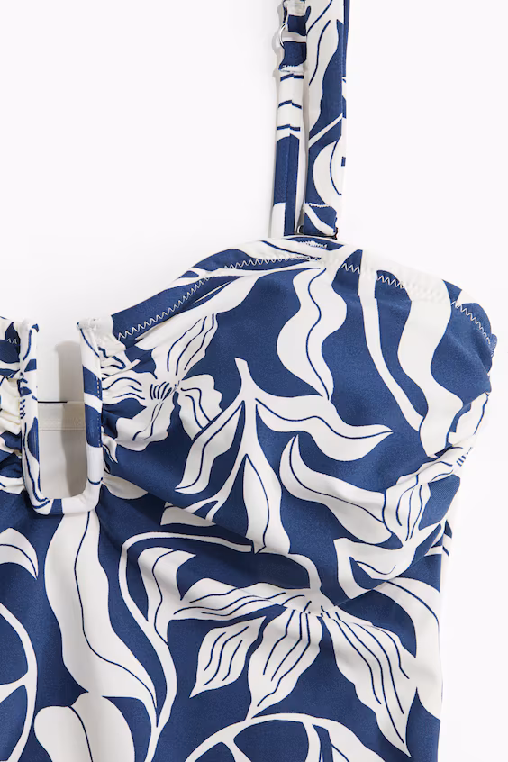 Бандо купальник с push-up чашками