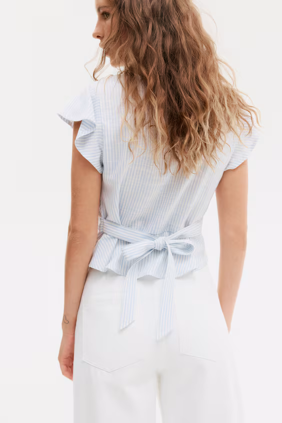 Топ из смесового льна