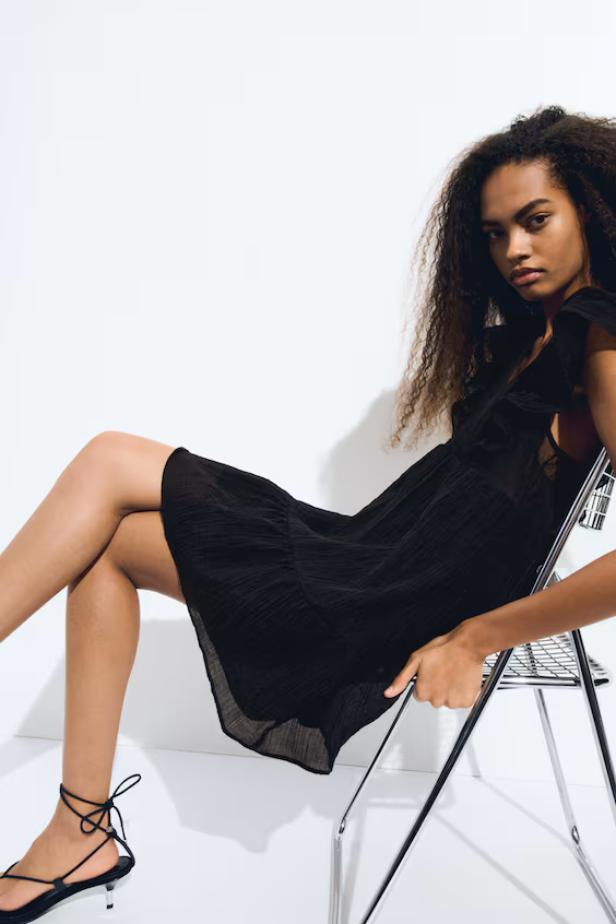 Платье с оборками