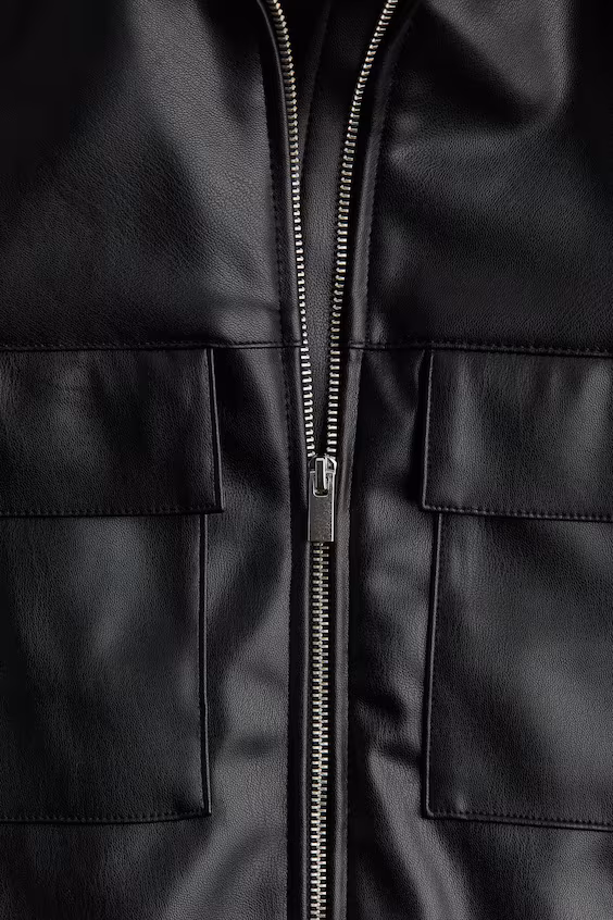 Пальто из покрытой ткани h&m