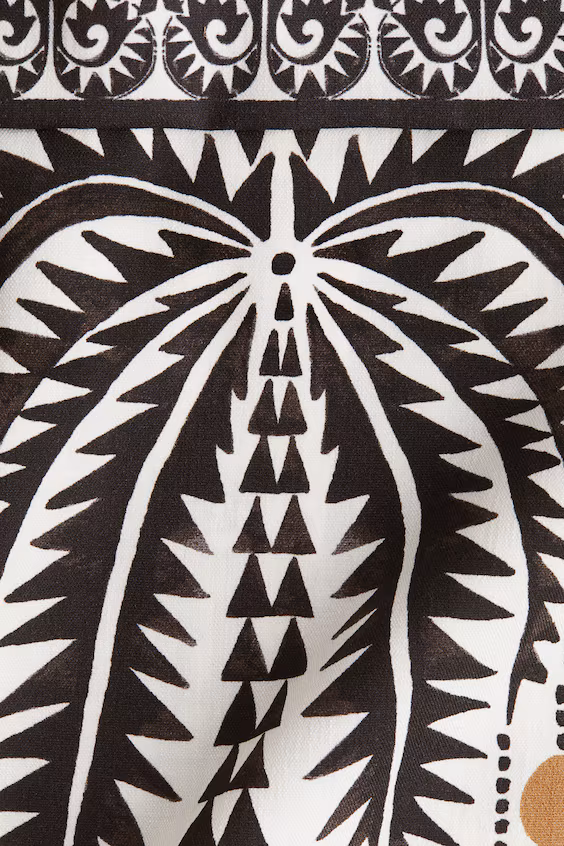 Топ на завязках с принтом