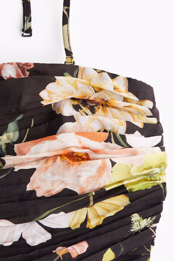 Платье-бандо с драпировками