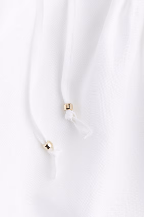 Льняной топ с завязками