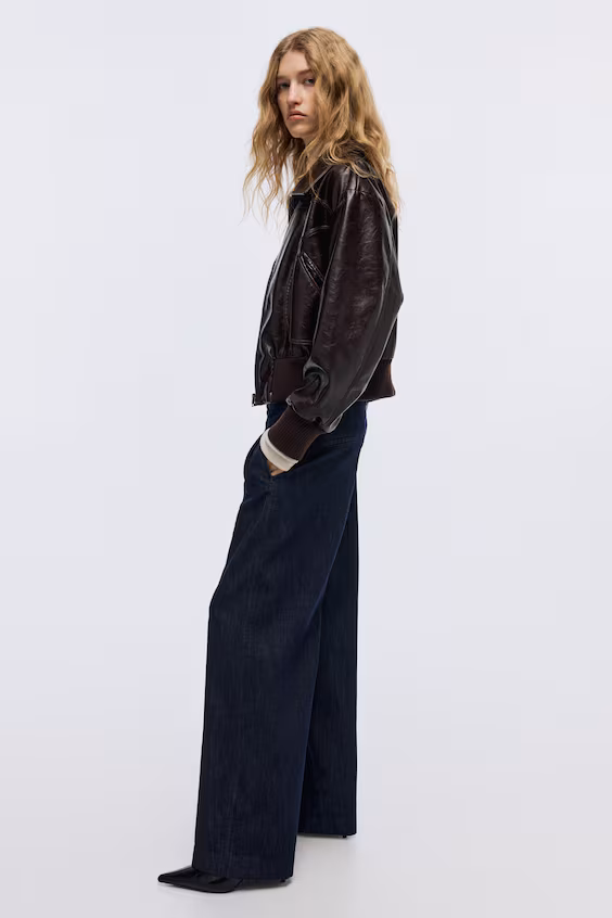 Джинсы regular широкие