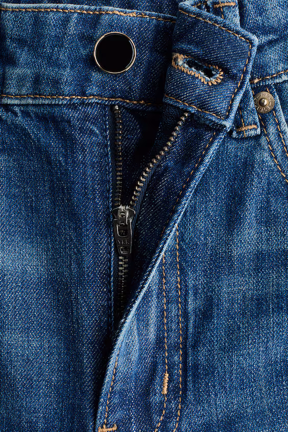 Джинсы wide high