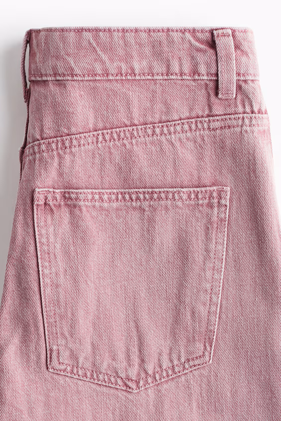 Джинсы широкие с высокой посадкой