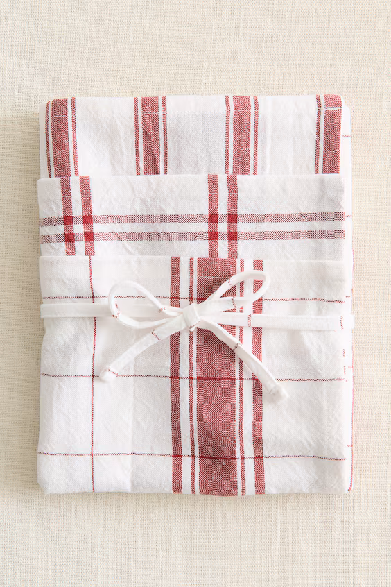 Набор из 3 кухонных полотенец из хлопка