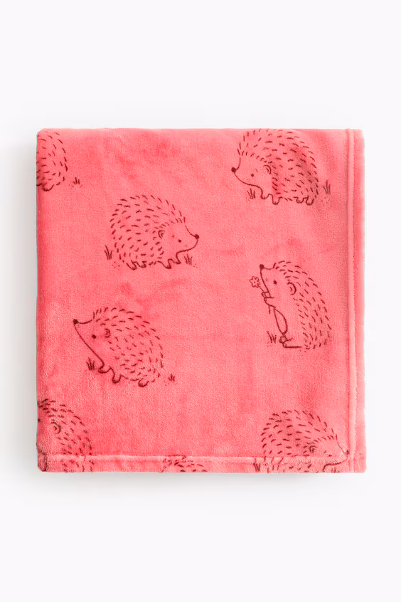 Плед из флиса с узором