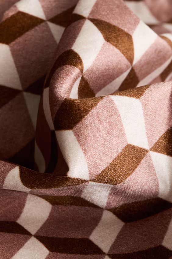 Покрывало для подушки вельветовое с узором