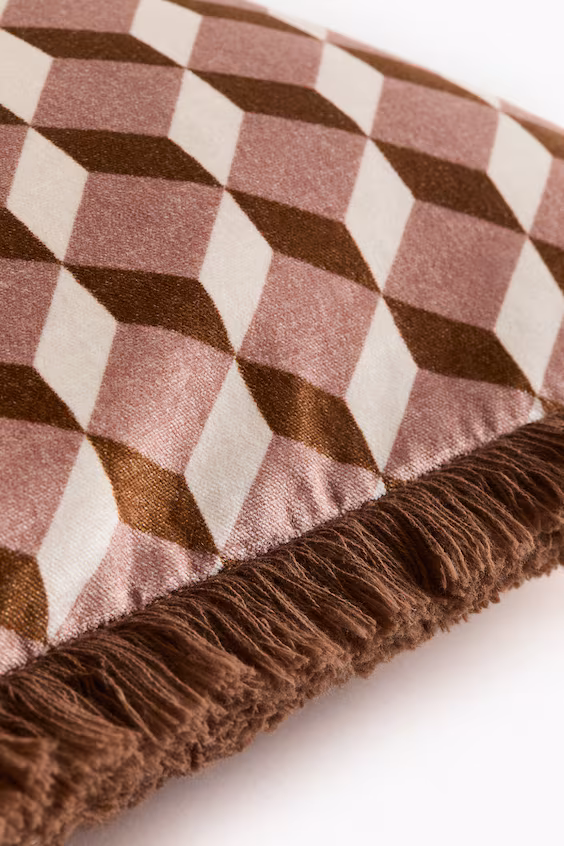 Покрывало для подушки вельветовое с узором