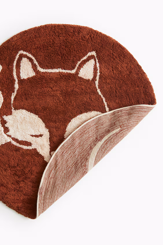 Круглый хлопковый ковер