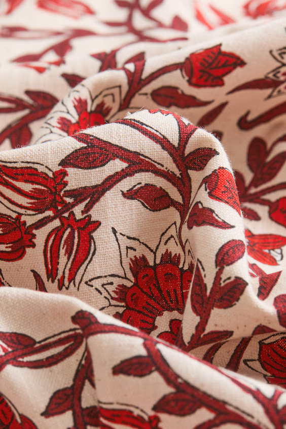 Покрывало из хлопка с узором