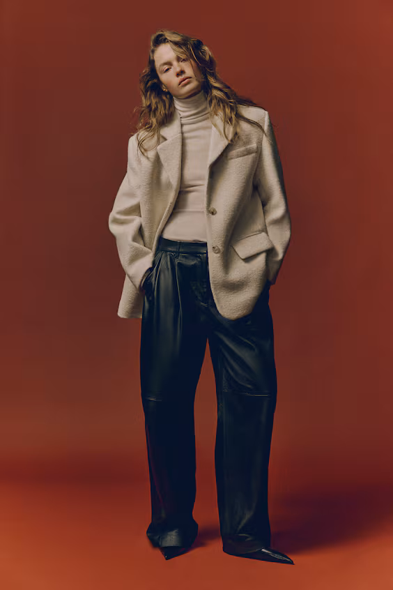 Пиджак с простой застежкой на пуговицы h&m