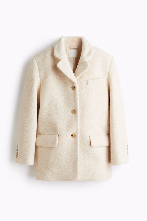 Пиджак с простой застежкой на пуговицы h&m