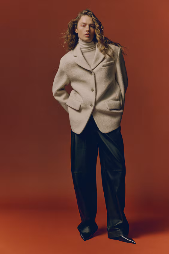 Пиджак с простой застежкой на пуговицы h&m