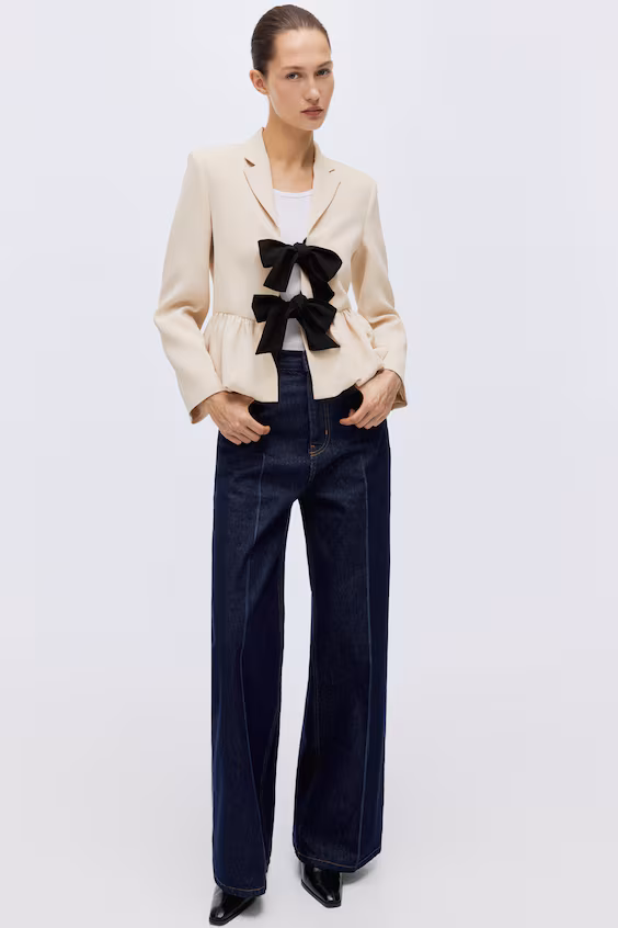 Пиджак с нижней частью в форме раковины