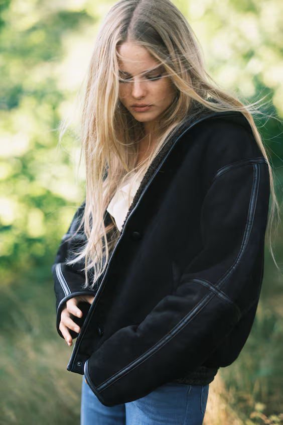 Пальто с подкладкой из искусственного меха