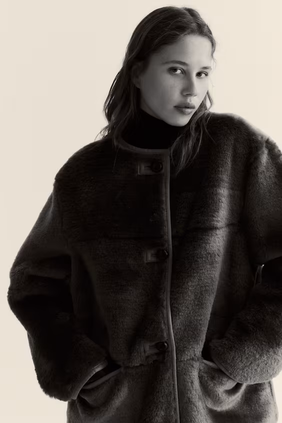 Пушистое пальто