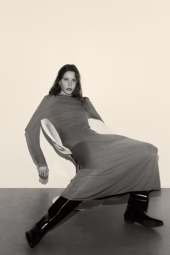 Платье из рубчика