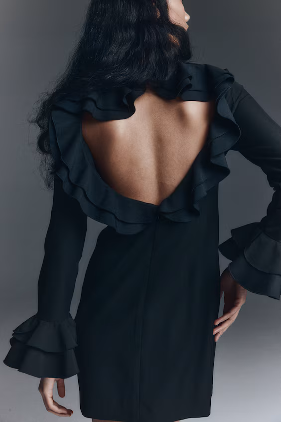 Платье с оборками