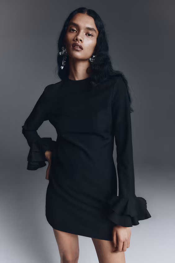 Платье с оборками